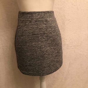 🏖 Forever 21 Grey Skirt SZ S w/Zipper Back